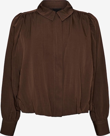 Zizzi Blouse 'Cilde' in Brown: front
