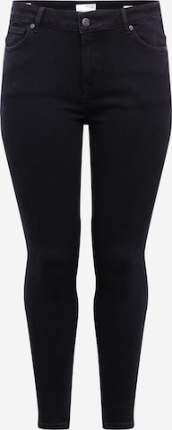 Selected Femme Curve Skinny Jeans 'Tia' in Black: front