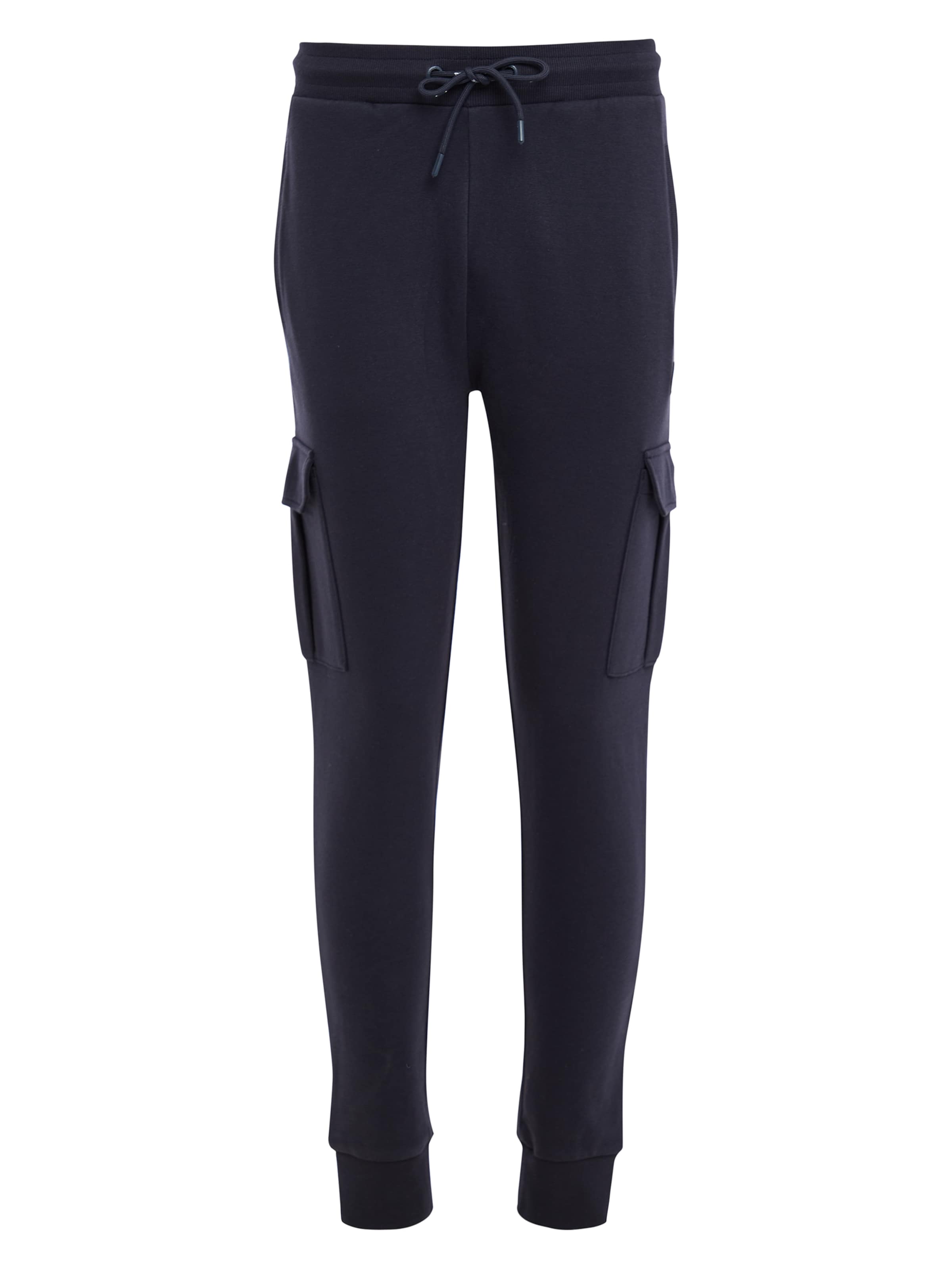 Threadbare Tapered Cargo Pants 'Stefan' in Blue: front