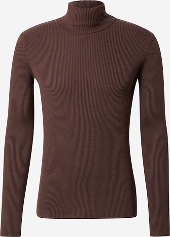 Guido Maria Kretschmer Men Sweater 'Armin' in Brown: front