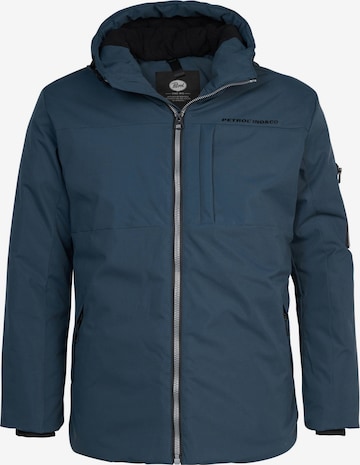 Petrol Industries Winter jacket in Blue: front