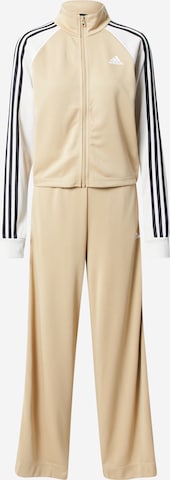 ADIDAS SPORTSWEAR Trainingspak 'Teamsport' in Beige: voorkant