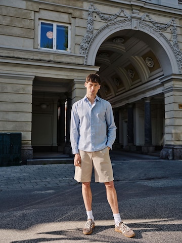 Fit confort Chemise ' CFOlsson ' Casual Friday en bleu