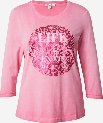 Soccx T-shirt i rosa: framsida