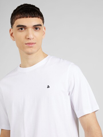 balts JACK & JONES T-Krekls 'EPAULOS'