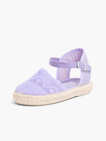 Sandales Pisamonas en violet : devant