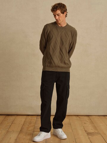 DAN FOX APPAREL Свитер 'Sascha' в Зеленый