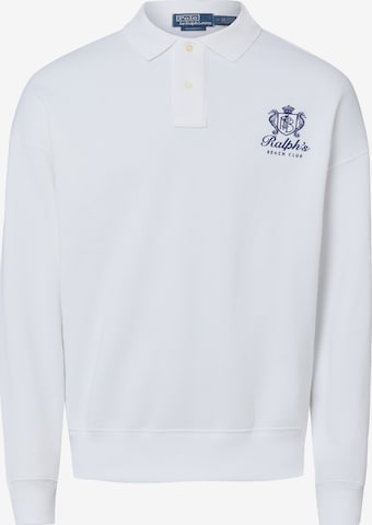 Sweat-shirt Polo Ralph Lauren en blanc : devant