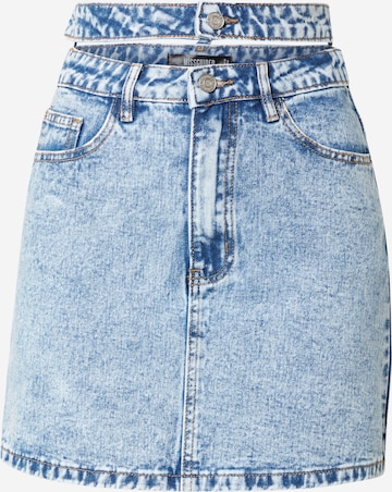 Missguided blue denim skirt hot sale