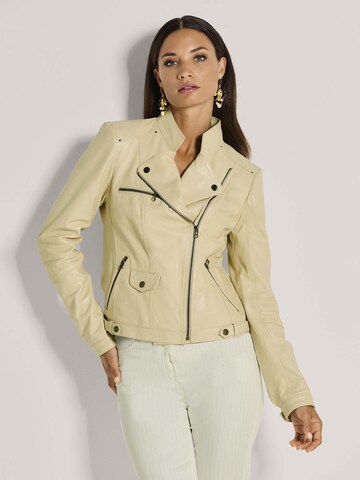 Veste mi-saison MADELEINE en blanc : devant