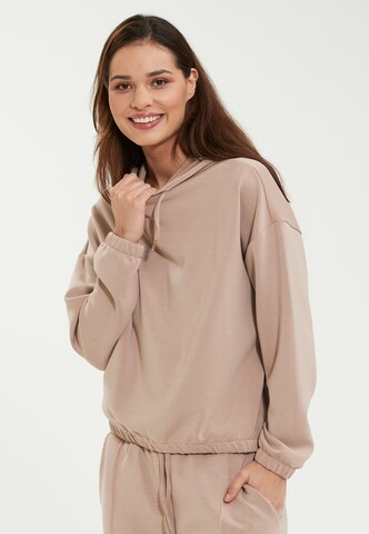 Athlecia Athletic Sweatshirt 'Namier' in Beige: front