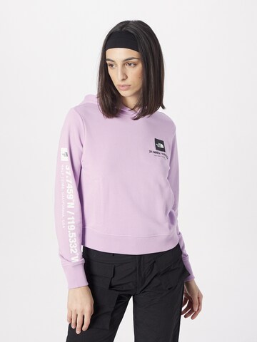 THE NORTH FACE Sweatshirt in Purple: front