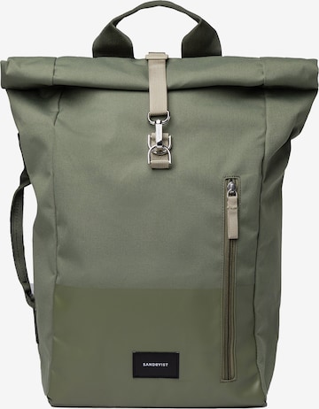 SANDQVIST Backpack 'DANTE' in Green: front