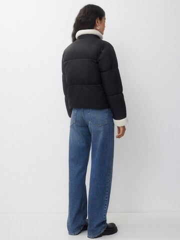 Pull&Bear Vinterjakke i sort
