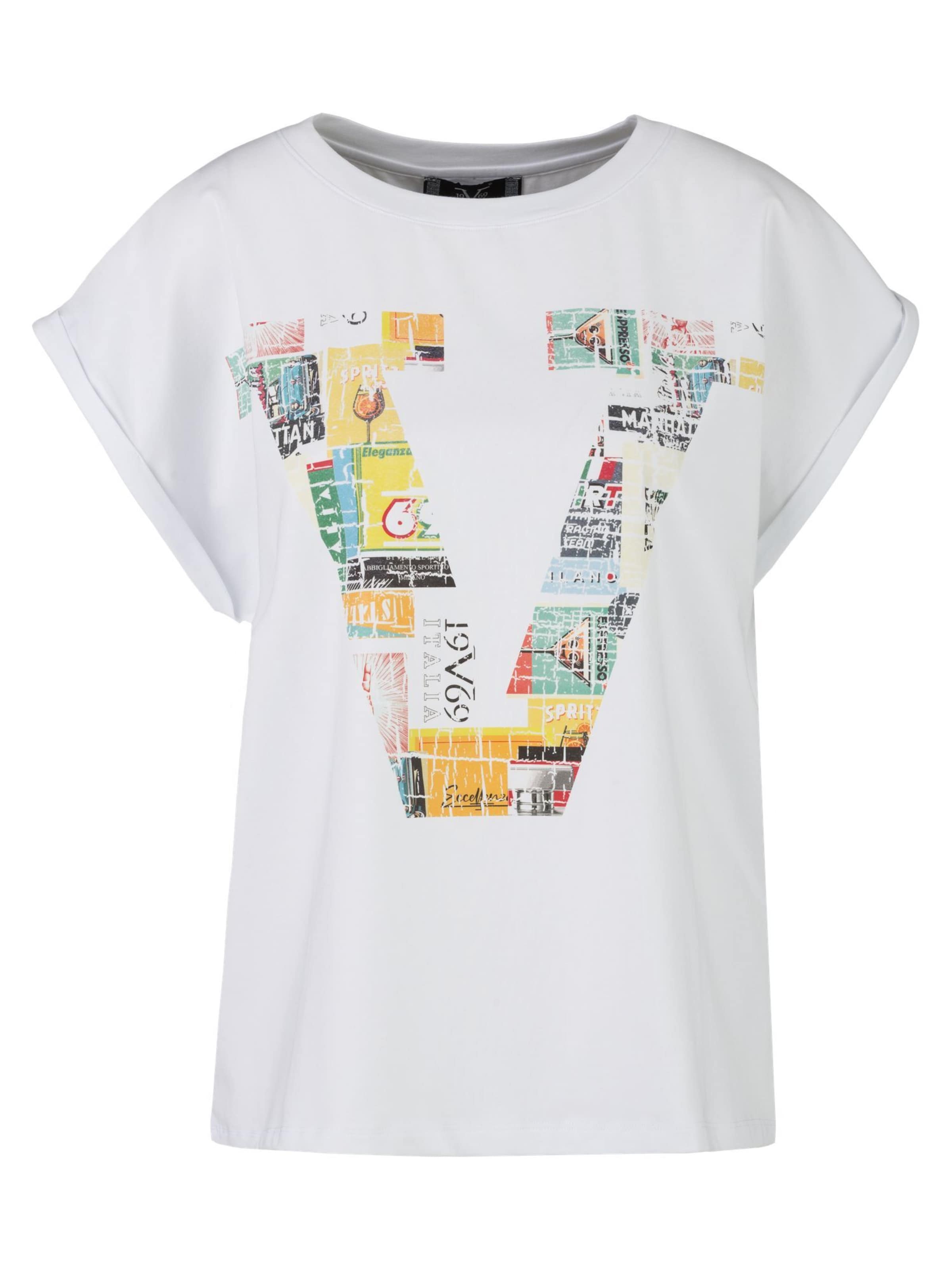 19V69 ITALIA Μπλουζάκι 'Lulu Vintage' σε λευκό: μπροστά