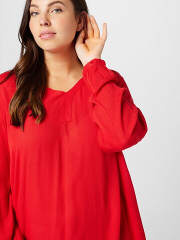 KAFFE CURVE Tunic 'Ami' in Red