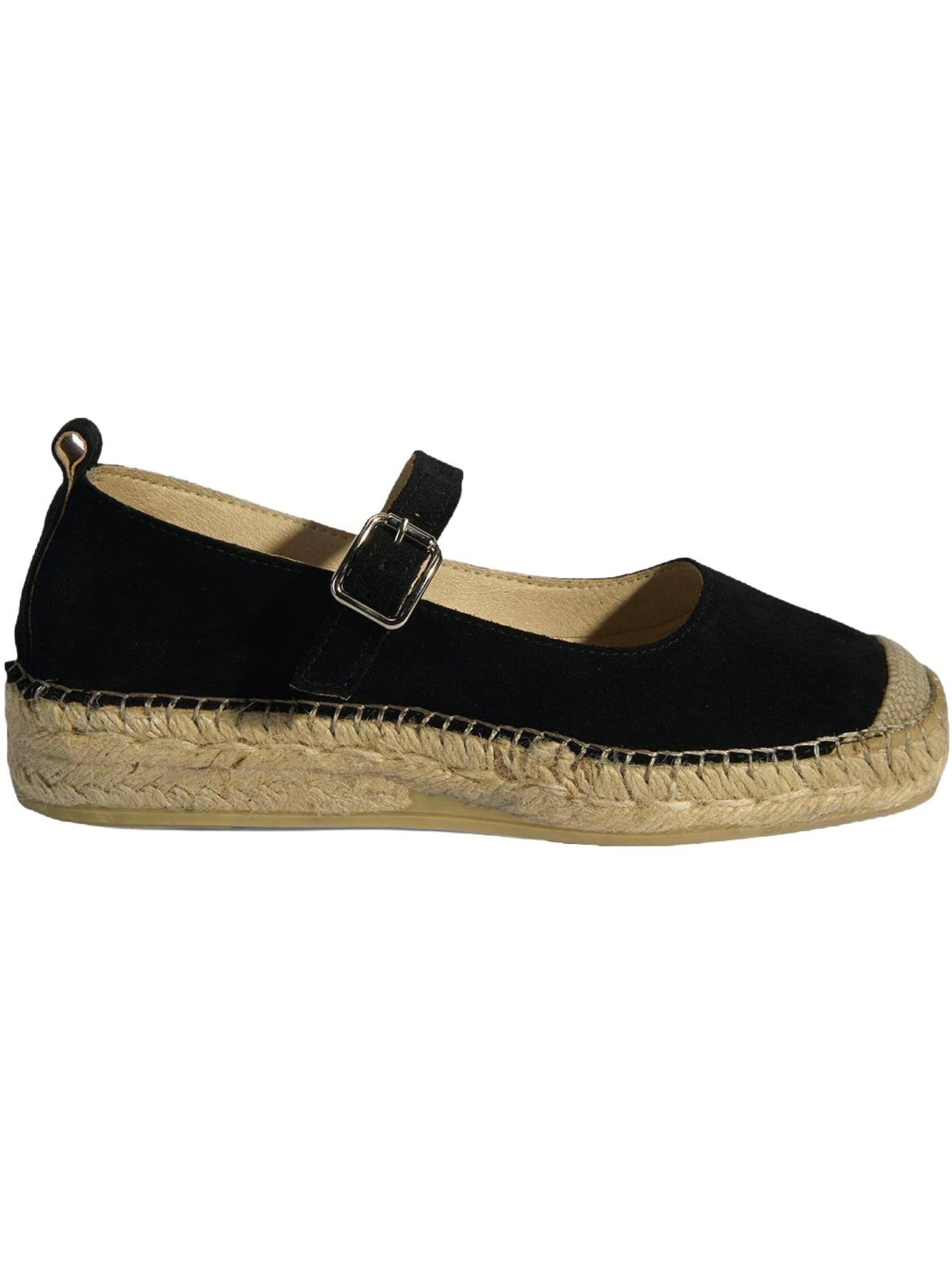 Desa Espadrilles 'Ballettschuhe' in Black