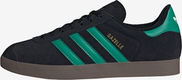 Baskets basses 'Gazelle' ADIDAS ORIGINALS en noir : devant