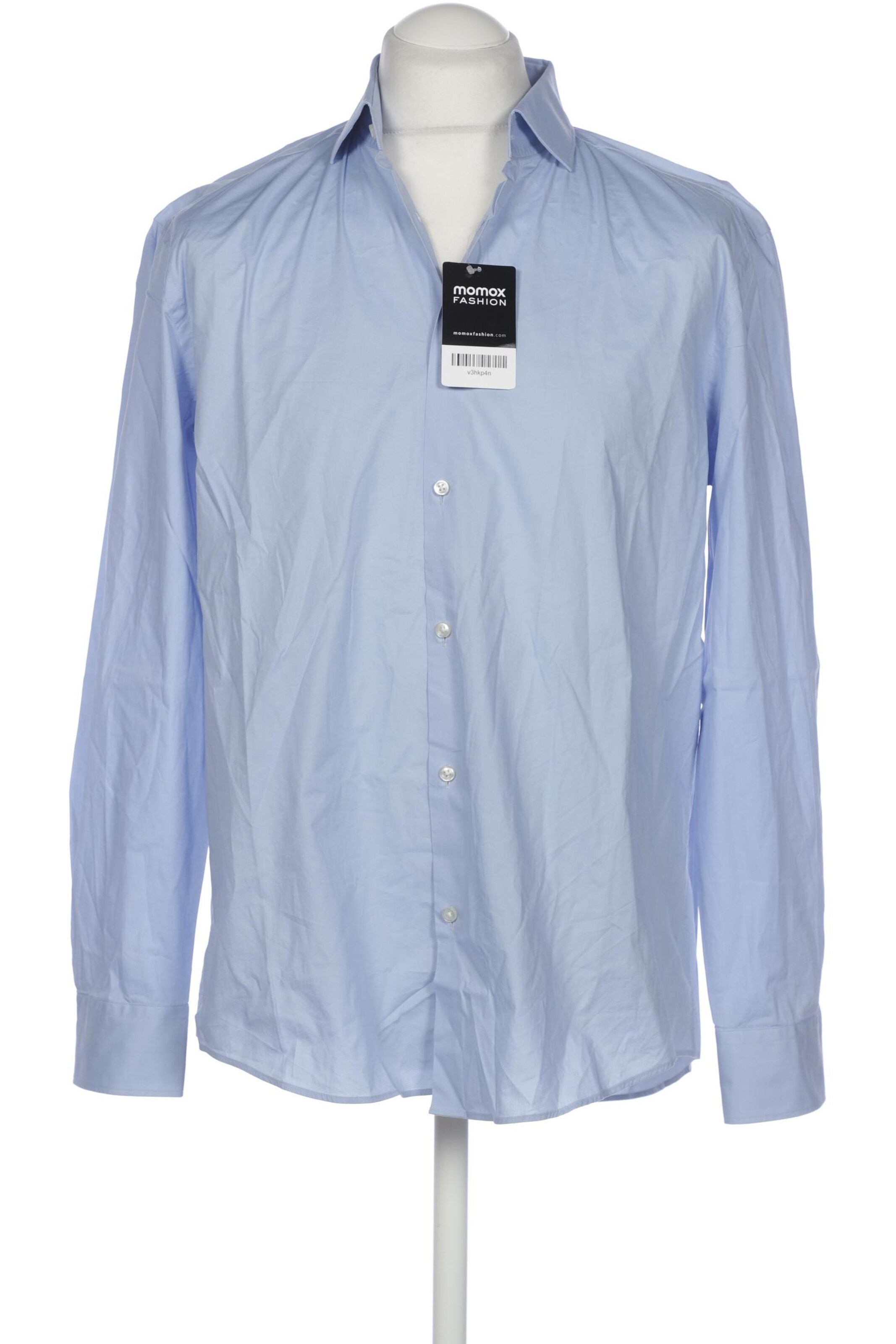 HUGO Button Up Shirt in XL in Blue: front
