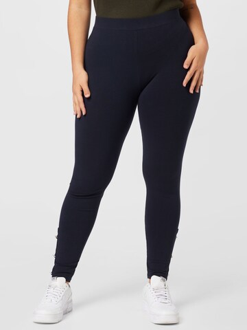 ONLY Carmakoma Skinny Leggings 'GRIDA' in Blue: front
