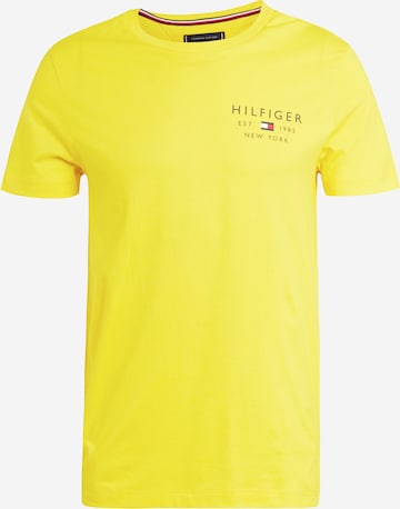 T-Shirt TOMMY HILFIGER en jaune : devant