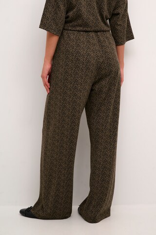 Kaffe Wide Leg Hose in Braun