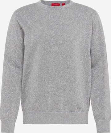 Sweat-shirt 'Slurex' HUGO en gris : devant