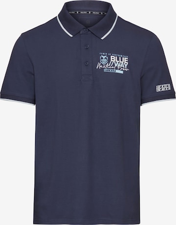 DELMAO Poloshirt in Blau: Vorderseite