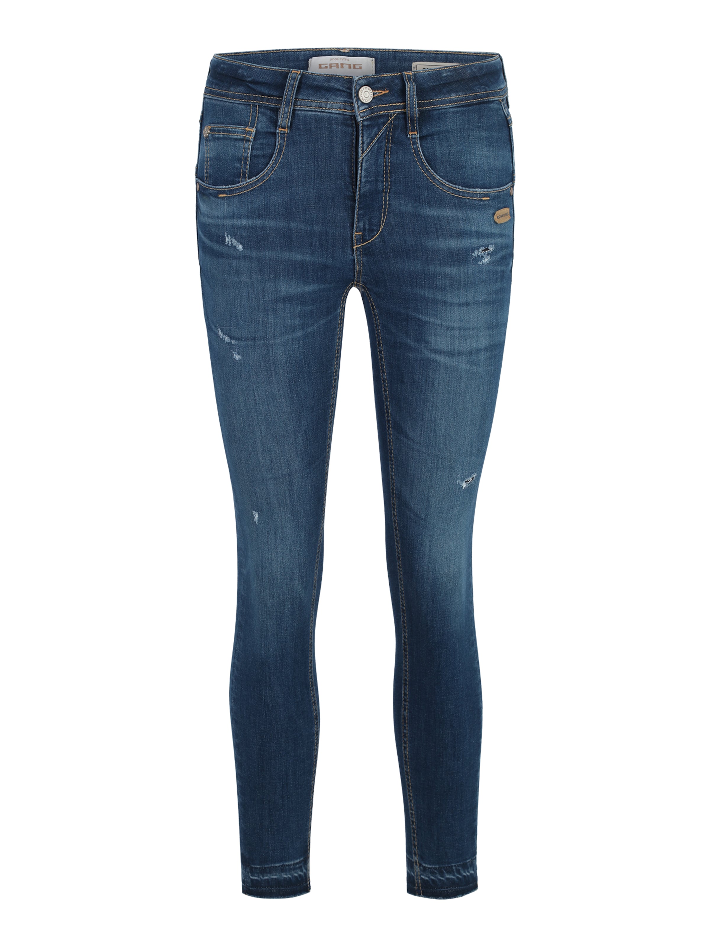 Gang Slimfit Jeans '94Amelie' in Blauw: voorkant