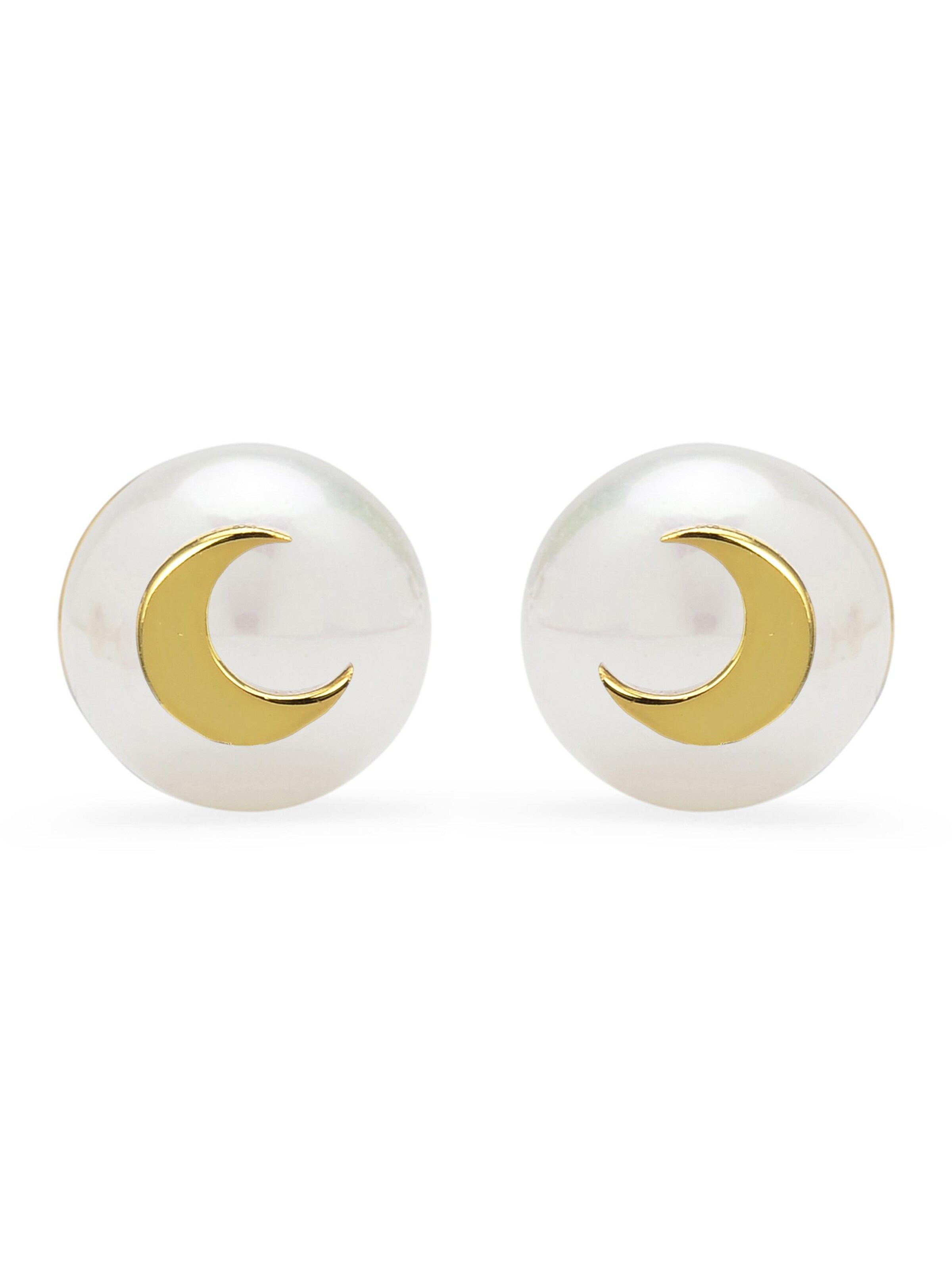 Luxenter Smykker 'PENDIENTES 'LUNA'' i hvid: forside