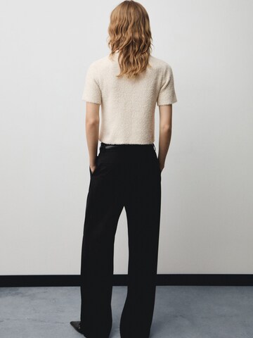 MANGO Trui 'FLORETO' in Beige