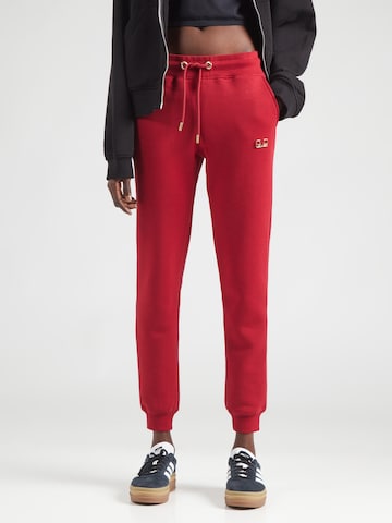 19V69 ITALIA Zúžený Kalhoty – červená: přední strana