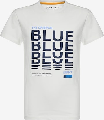 BLUE EFFECT Shirt 'EFFECT' in White: front