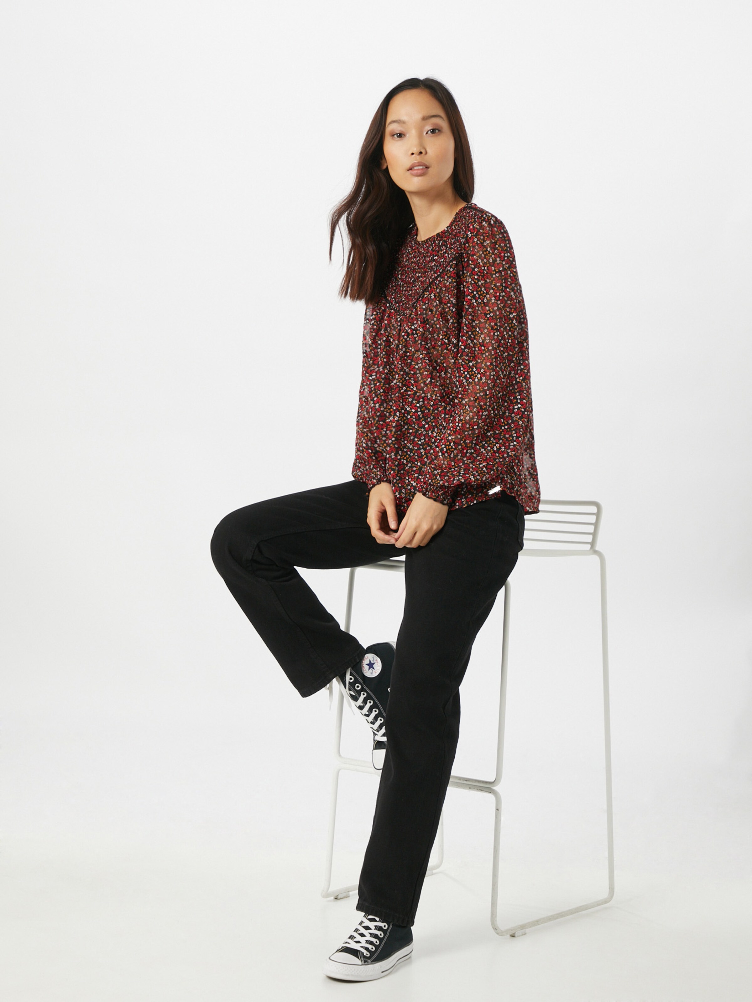 Frauen Blusen & Tuniken QS by s.Oliver Bluse 'Zarte' in Rot, Schwarz - SB18964 Frauen Blusen & Tuniken QS by s.Oliver Bluse 'Zarte' in Rot, Schwarz - SB18964