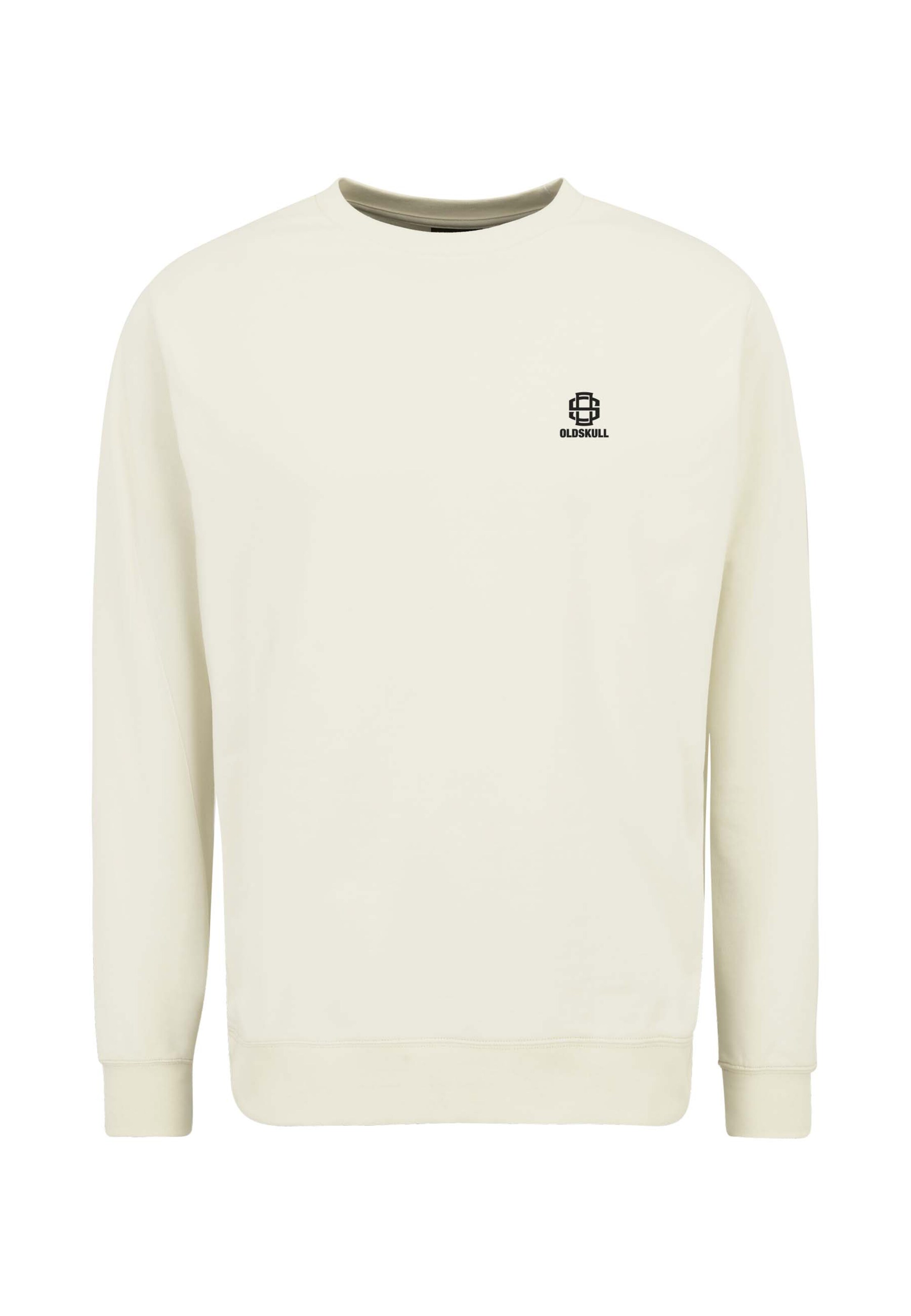Oldskull Sweatshirt in White: front