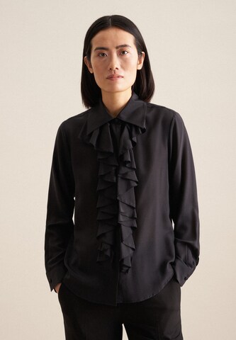 SEIDENSTICKER Blouse 'Schwarze Rose' in Black: front