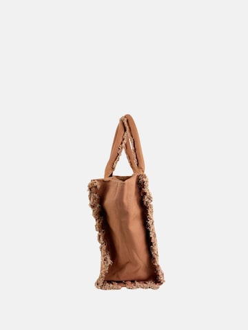 Borsa a mano 'PINKO BEACH SHOPPER CANVAS BORSA' di PINKO in marrone