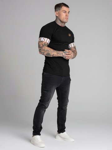 Maglietta 'Tech' di SikSilk in nero