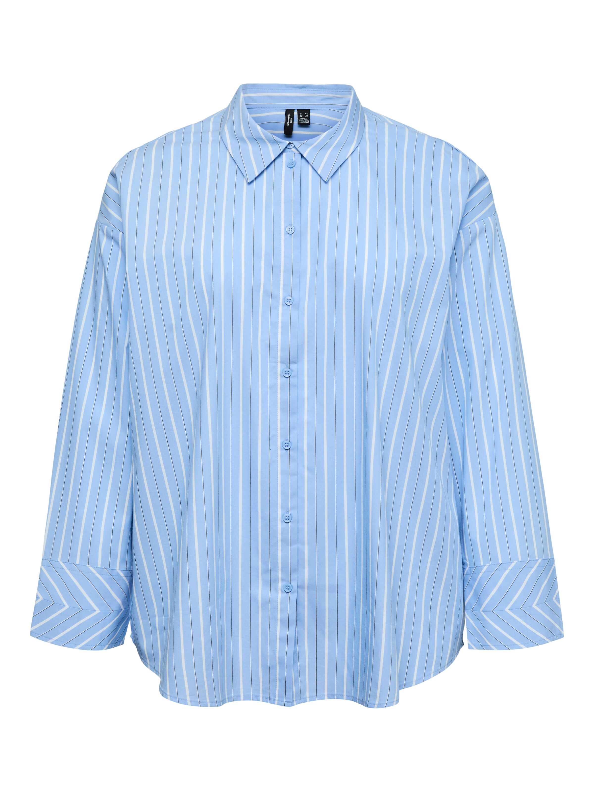 Camicia da donna di Vero Moda Curve in blu: frontale
