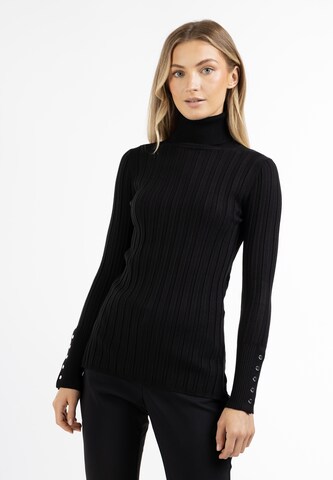 DreiMaster Klassik Pullover 'Iridia' in Schwarz: predná strana