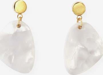 Fräulein Wunder - Brincos 'Acetat Amy' em branco: frente