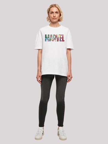 T-shirt 'Marvel Avengers' F4NT4STIC en blanc
