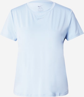 T-shirt fonctionnel 'One Classic' NIKE en bleu : devant
