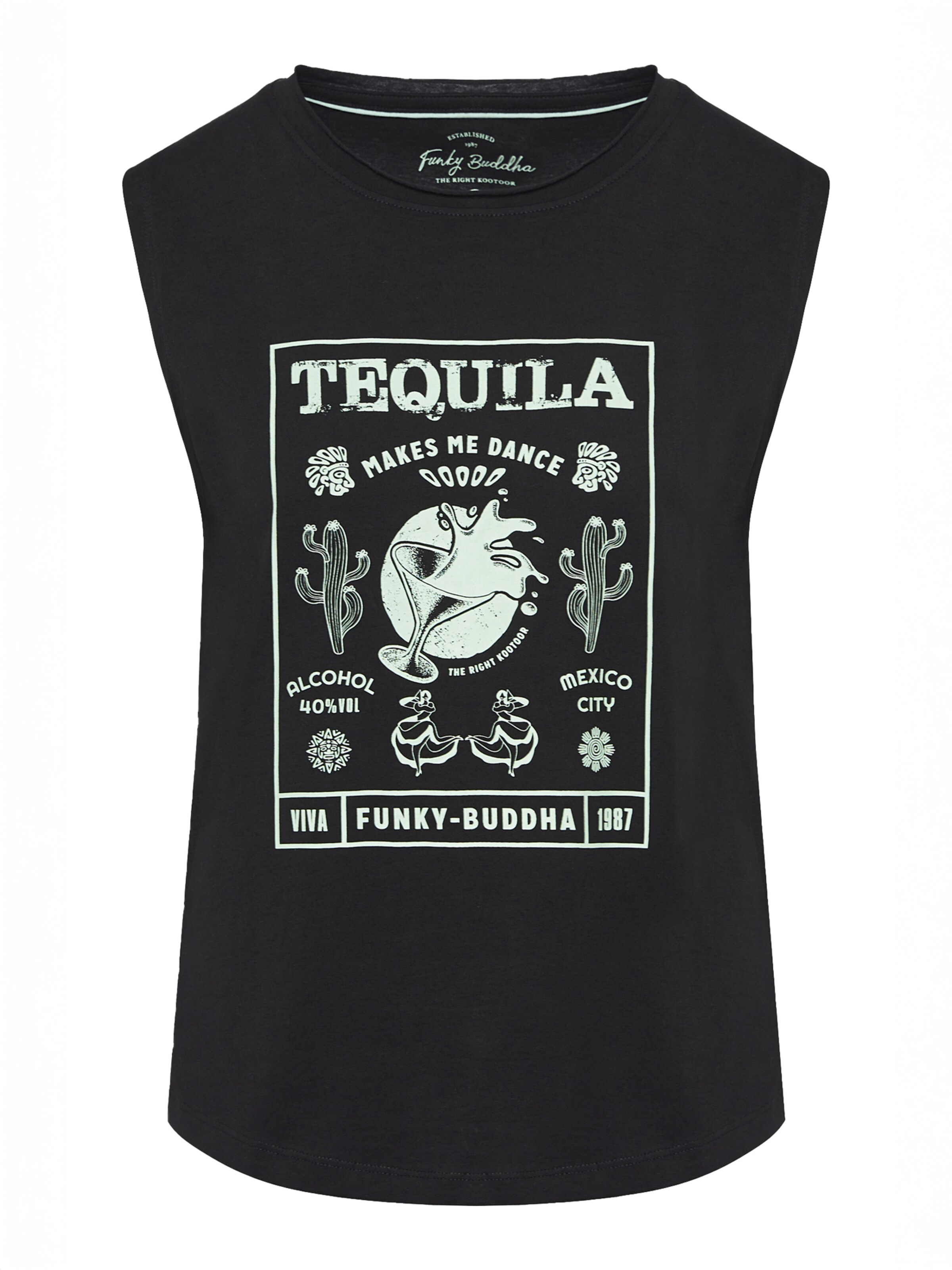 Funky Buddha Shirts i sort: forside