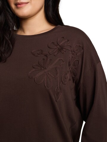 T-shirt Tom Tailor Women + en marron