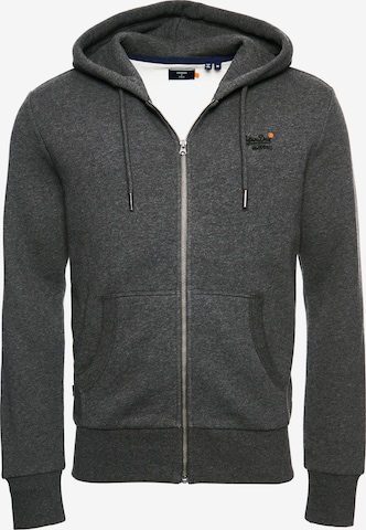 Superdry Zip-Up Hoodie in Grey