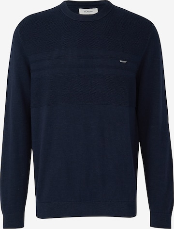 s.Oliver Pullover in Blau: Vorderseite