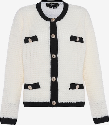 Cardigan faina en blanc : devant