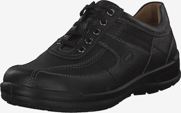 JOMOS Athletic Lace-Up Shoes in Black: front