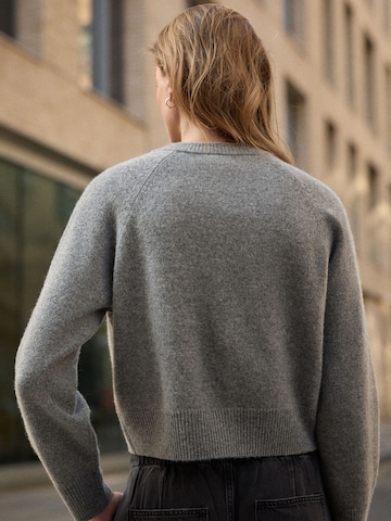 Next Knit cardigan 'N. Premium' in Grey